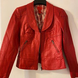 Faux Leather Moto Jacket